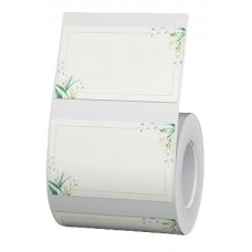 Термоэтикетки Niimbot 50x30 зеленые листья