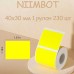 Термоэтикетки Niimbot 40*30 желтый цвет